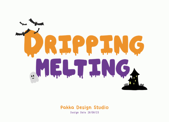 Dripping Melting: A Playful Display Typeface for Web Design