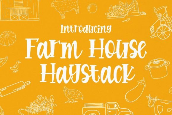 Farmhouse Haystack: The Rustic Display Font for Authentic Campaigns