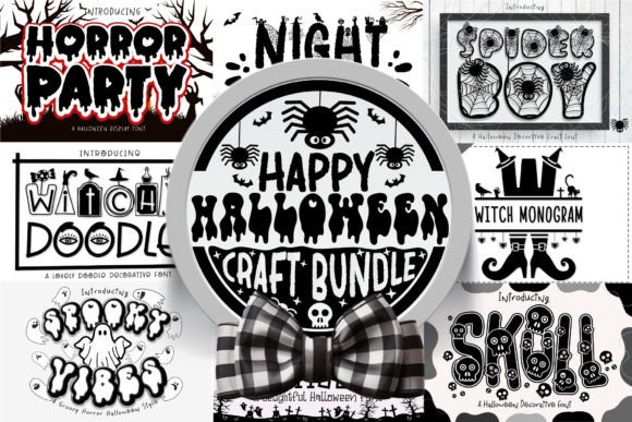 Happy Halloween Bundle: A Spooky Display Typeface for Creative Brands