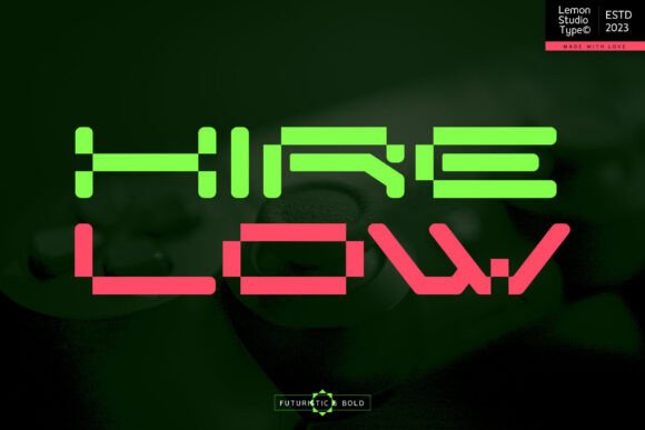 Hire Low: The Bold Display Typeface for Modern Web Design