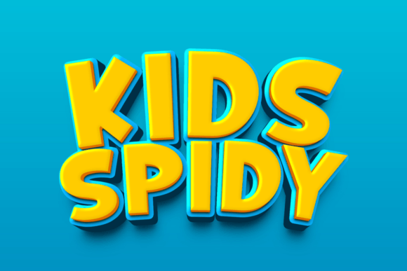 Kids Spidy: A Thick Display Font for Catchy Branding