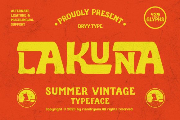 Lakuna: The Retro Typeface That Brings Nostalgia to Your Campaigns