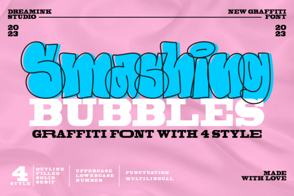 Smashing Bubbles: A Playful Display Font for Vibrant Editorial Design