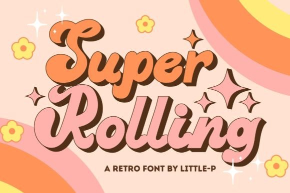Super Rolling: A Modern Vintage Typeface for Editorial Design
