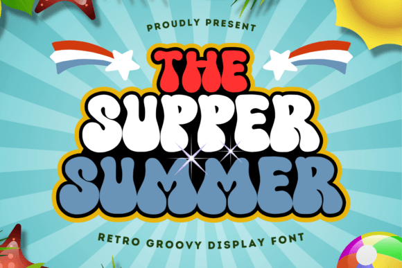 The Supper Summer: A Retro Display Font for Authentic Brand Identity