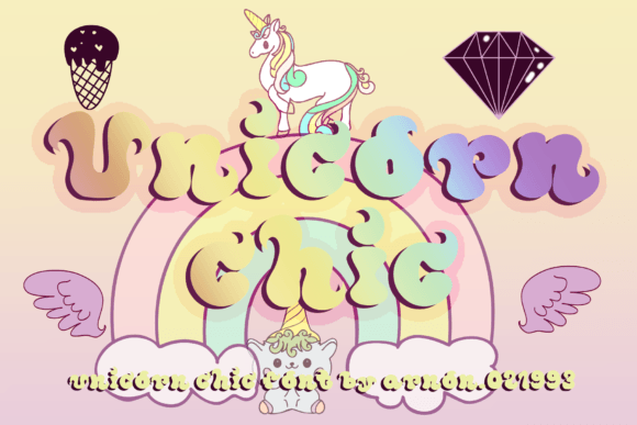 Unicorn Chic: A Playful Display Typeface for Modern Campaigns