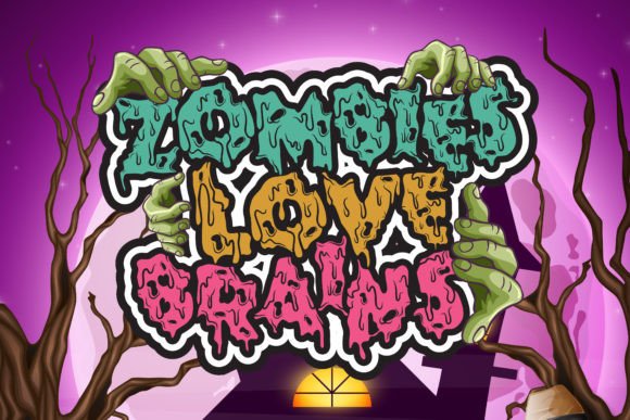Zombies Love Brains: The Ultimate Display Font for Spooky Web Projects